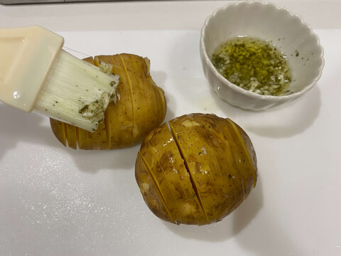 パーティー料理_ハッセルバックポテト