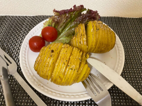 パーティー料理_ハッセルバックポテト