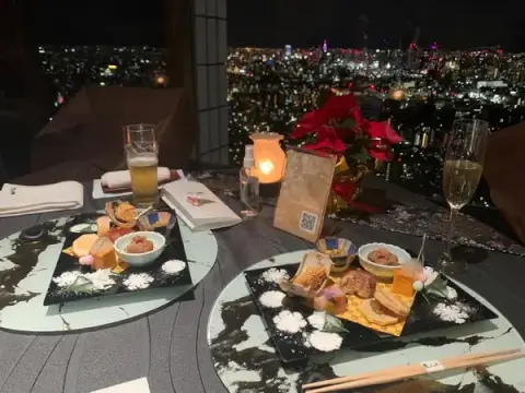  池袋ディナー_天空の庭 星のなる木_和食_夜景