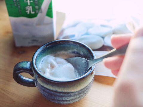 ホットミルク_マシュマロ_ミルク