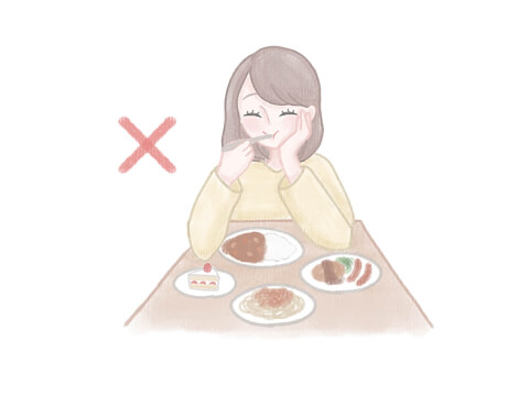 ホットミルク 食べすぎ防止