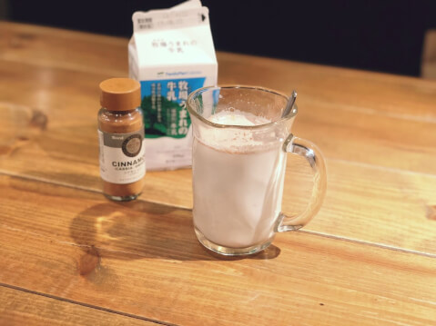 ホットミルク_シナモンミルク
