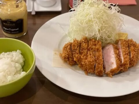 洋食ワインフリッツ_ロースとんかつセット_後楽園ランチ