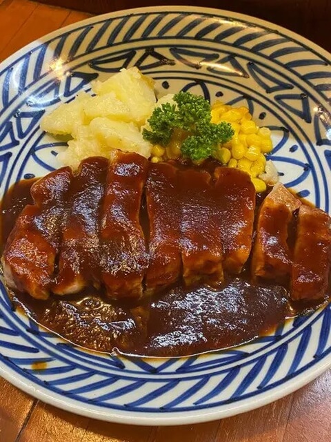 源氏_ポークソテー_郡山ランチ