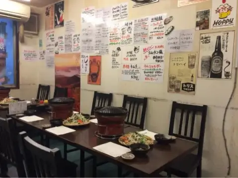 ジンギスカン楽太郎_店内_池袋_ジンギスカン