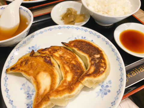 開楽_餃子定食_池袋東口_人気_有名店