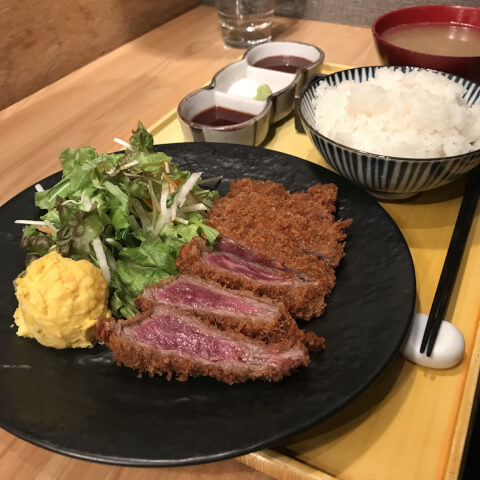 牛かつと和酒バルkoda_牛カツ御膳_東京牛かつ