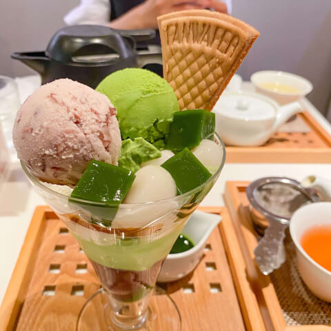 京はやしや 池袋 抹茶パフェ