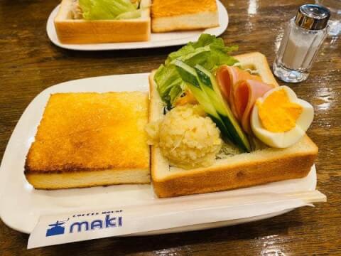 コーヒーハウスマキ_モーニングセット_京都喫茶店