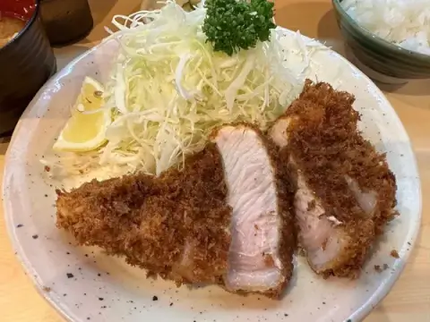 丸一_ロースかつ定食_蒲田ランチ