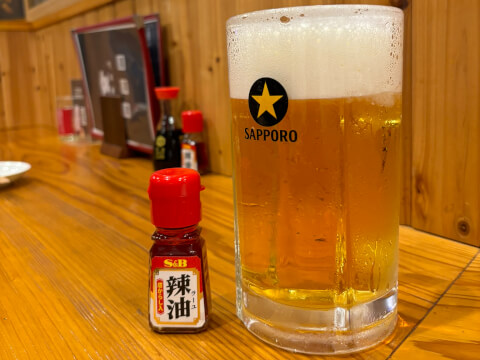 メガジョッキ生_秋葉笑店_新津 居酒屋