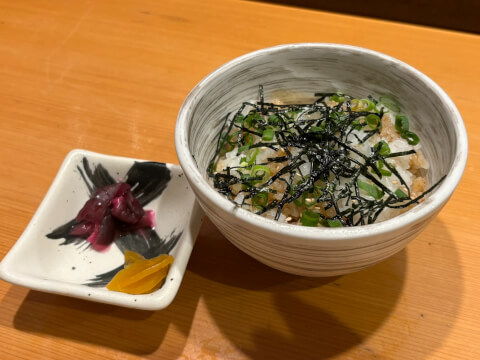 焼き鳥用ご飯_秋葉鳥金_新津 居酒屋