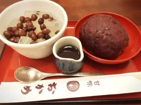 甘味おかめ_豆かん・おはぎ_東京交通会館_老舗