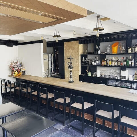 ponte_カウンター席_新橋シーシャ_人気店