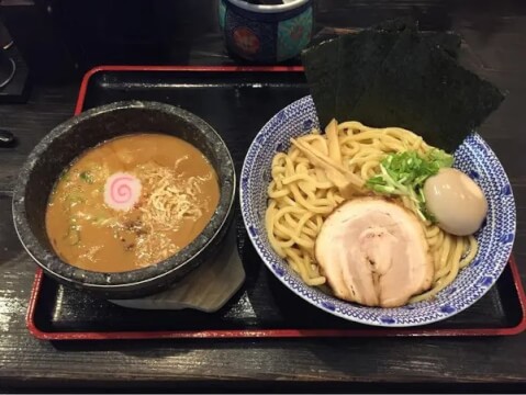 一心屋 金沢本店_甘海老味噌つけ麺玉子_金沢ラーメン