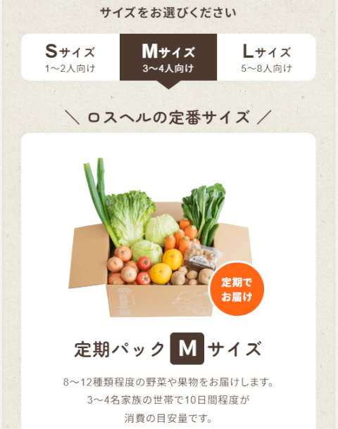 ロスヘル_食品サブスク_野菜_人気