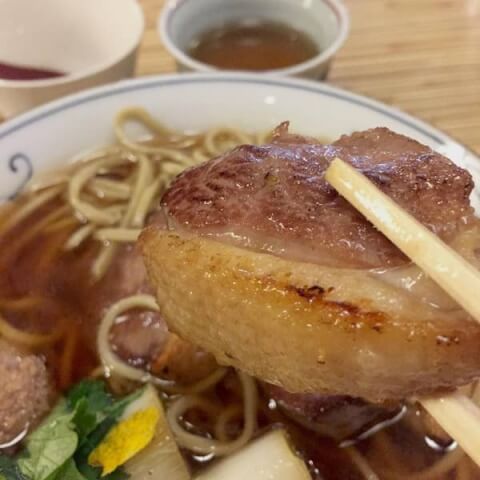 更科　鴨そば　築地おすすめランチ