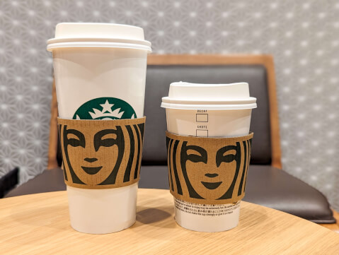 スタバ ドリンクサイズ