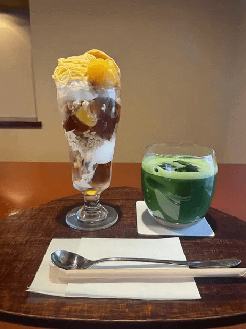 恵那寿や_栗パフェ_名古屋スイーツ_岐阜