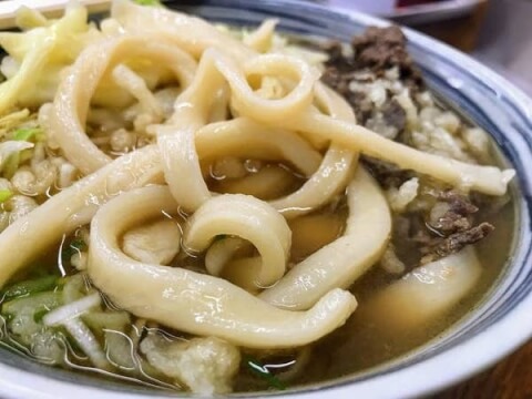 たけ川うどん_麺_富士河口湖町_吉田うどん