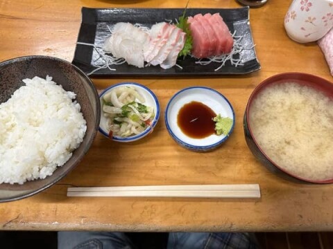 多け乃　刺身定食　築地おすすめランチ