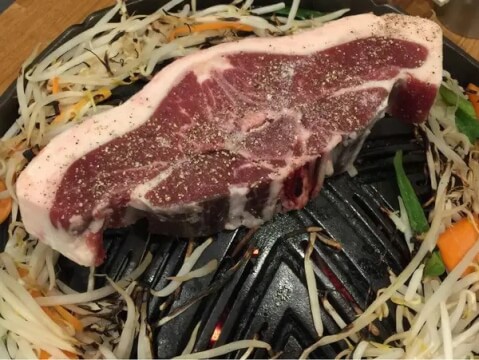 羊肉炭火焼 肉汁屋_Tボーンステーキ_東京ジンギスカン
