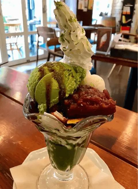 代官山 女子会 寺カフェ 抹茶パフェ