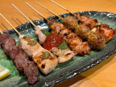 焼き鳥盛り合わせ_秋葉鳥金_新津 居酒屋
