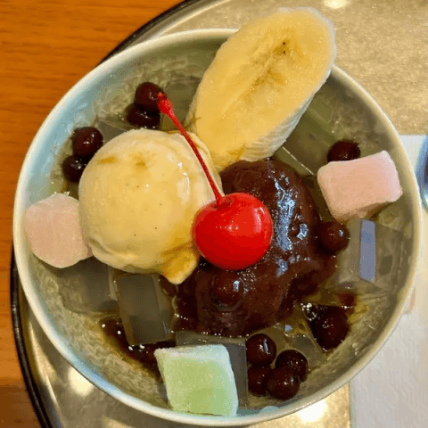 あんみつ_茶寮 月ヶ瀬_京都_和菓子