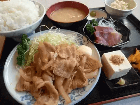うらくま_生姜焼き定食_川口_ランチ
