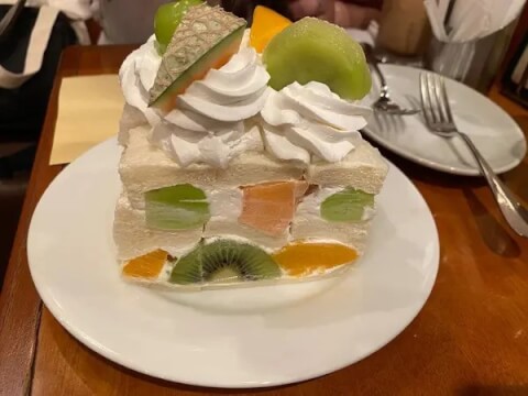 コーヒーショップヤマモト_フルーツサンド_京都喫茶店
