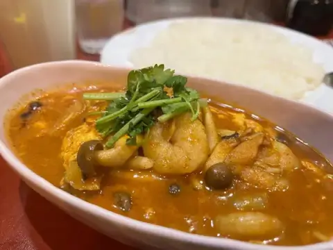 ヤミヤミカレー_海老とたまごのカレー_中野ランチ