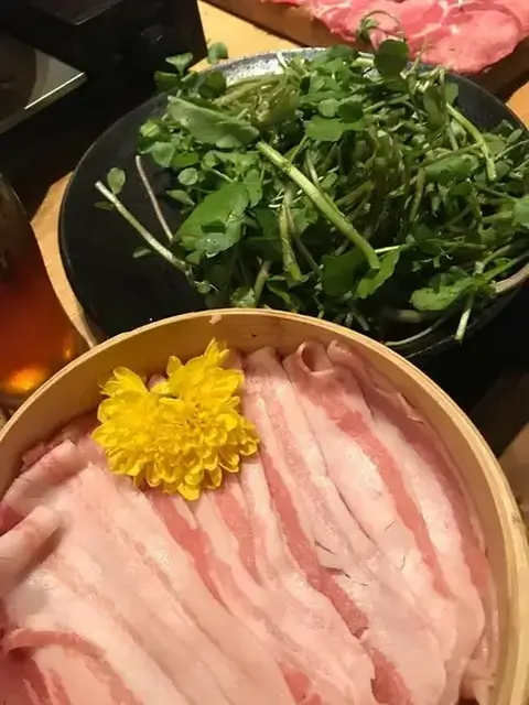 由乃_クレソンしゃぶしゃぶ_栄居酒屋