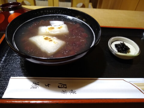 ぜんざい_茶寮 月ヶ瀬_京都_和菓子