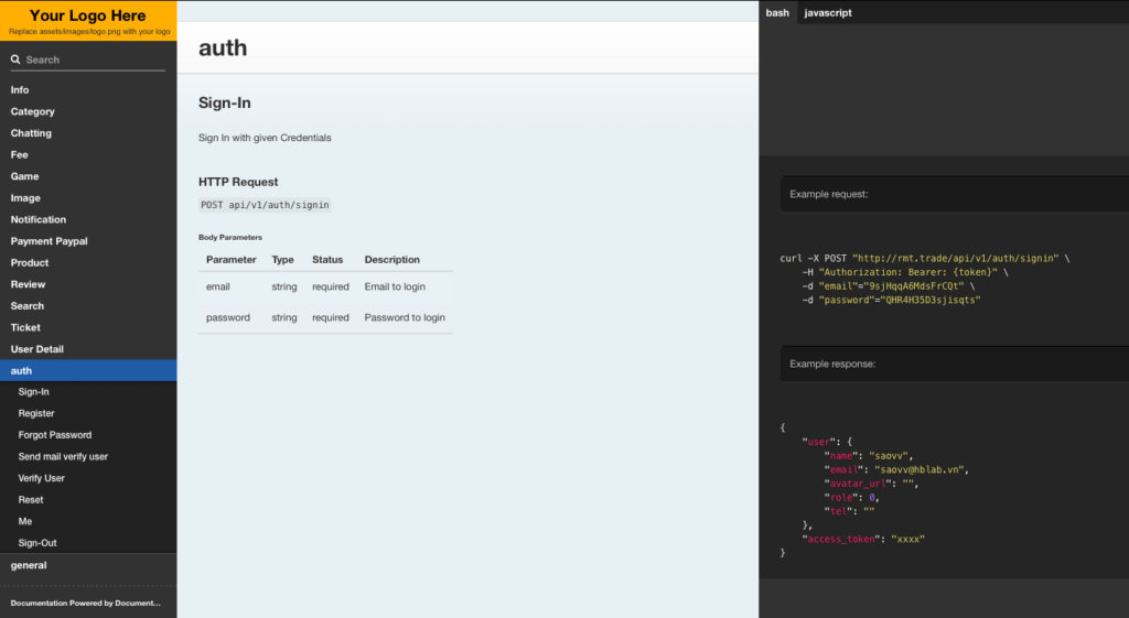 Laravel API Documentation GeneratorでAPI Docsの生成