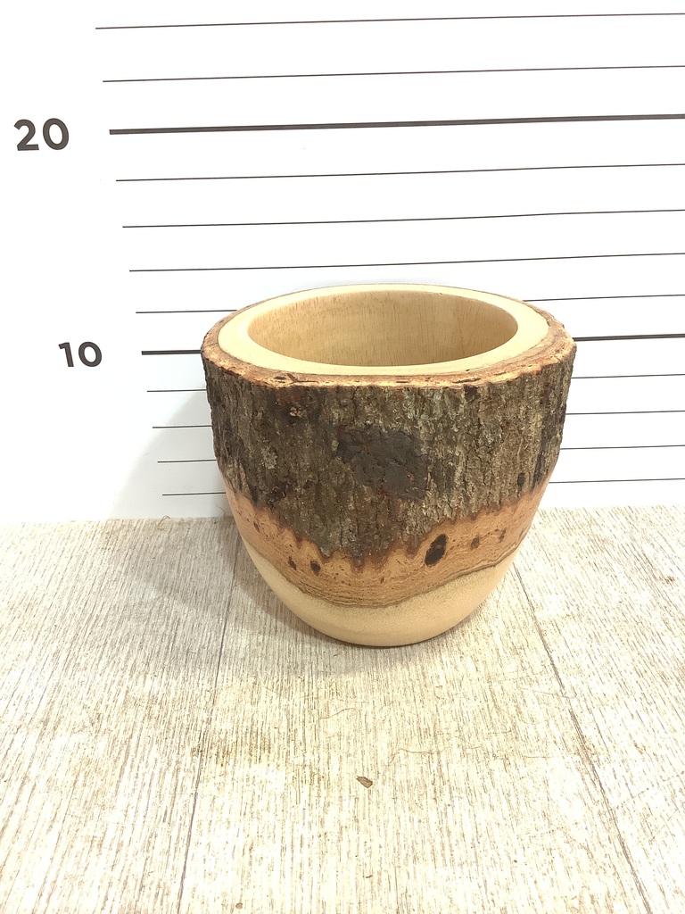 鉢カバー Mango Wood(マンゴーウッド) フラワーベース 3号鉢用