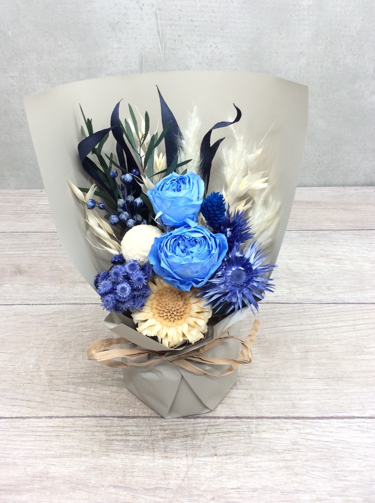 プリザーブドフラワー アレンジメント ブルー | プリザーブドフラワー