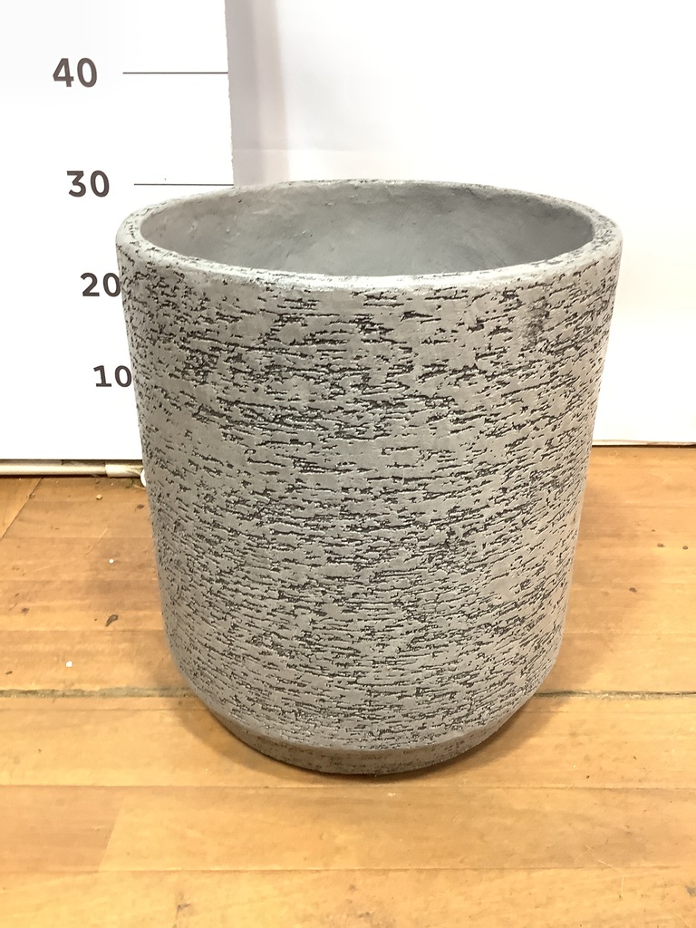 鉢カバー エコストーン　シリンダータイプ8号鉢用 Gray stem F1802 鉢カバー Eco Stone（エコストーン） シリンダータイプ 8号鉢用