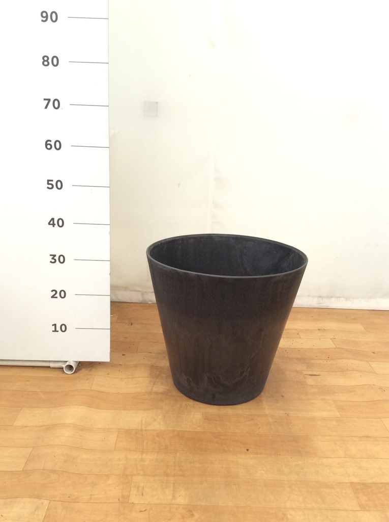 鉢カバー アートストーン ラウンド 10号鉢用 ブラック | 鉢カバー