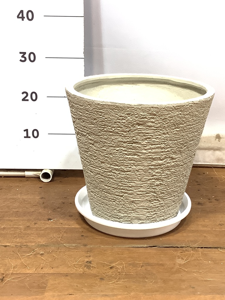 鉢カバー ビアスソリッド 8号鉢用 白 #GREENPOT EB-PL240031IV | 鉢