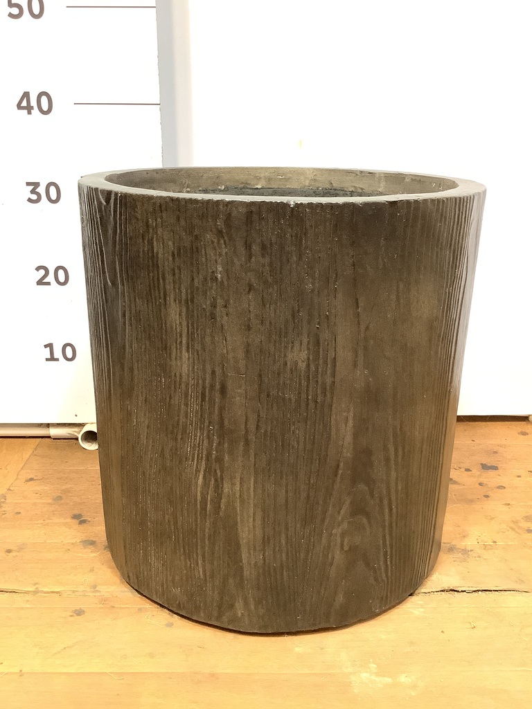 鉢・プランター Konect 鉢カバー アルファ シリンダープランター ウッド 8号鉢用 #KONTON FM