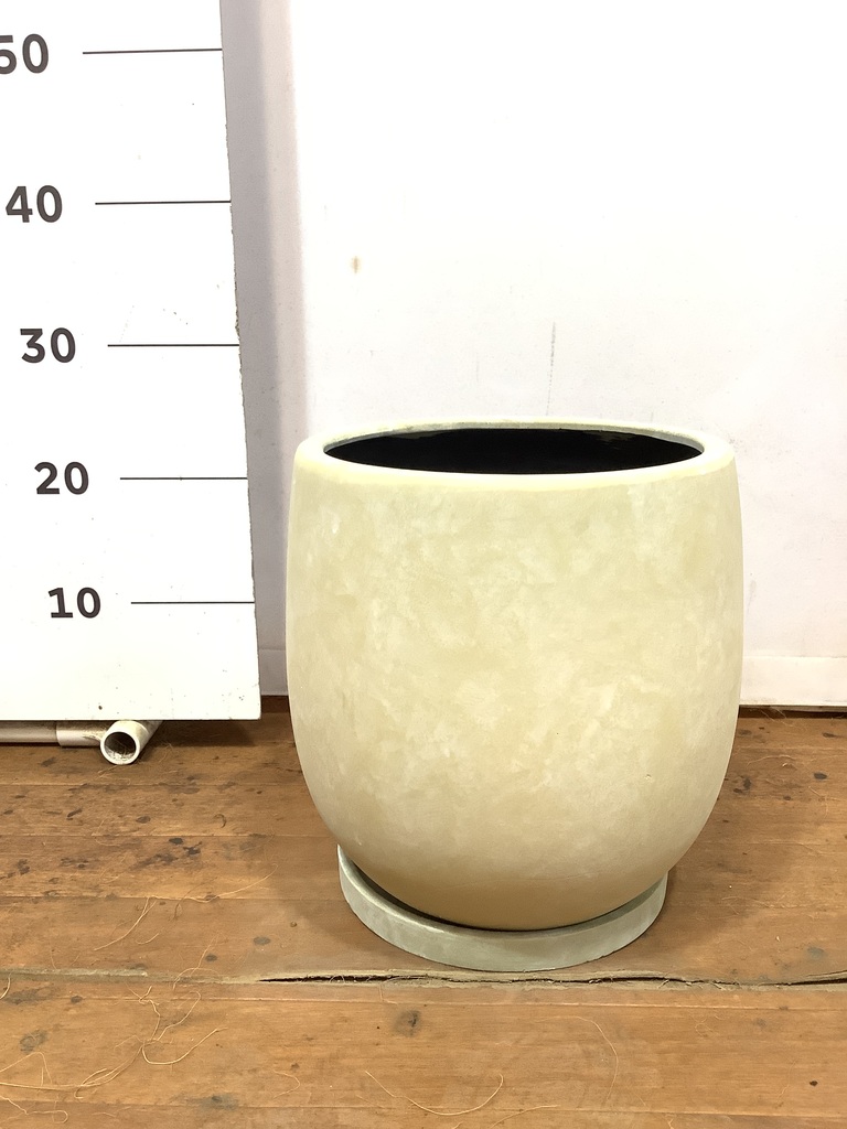 鉢カバー・植木鉢 アイルエッグ 7号鉢用 イエロー #GREENPOT YJ
