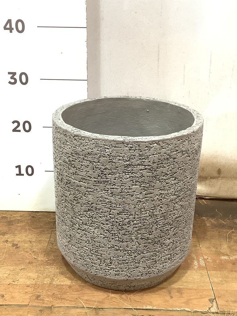 鉢カバー エコストーン　シリンダータイプ8号鉢用 Gray stem F1802 鉢カバー Eco Stone（エコストーン） シリンダータイプ 10号鉢用