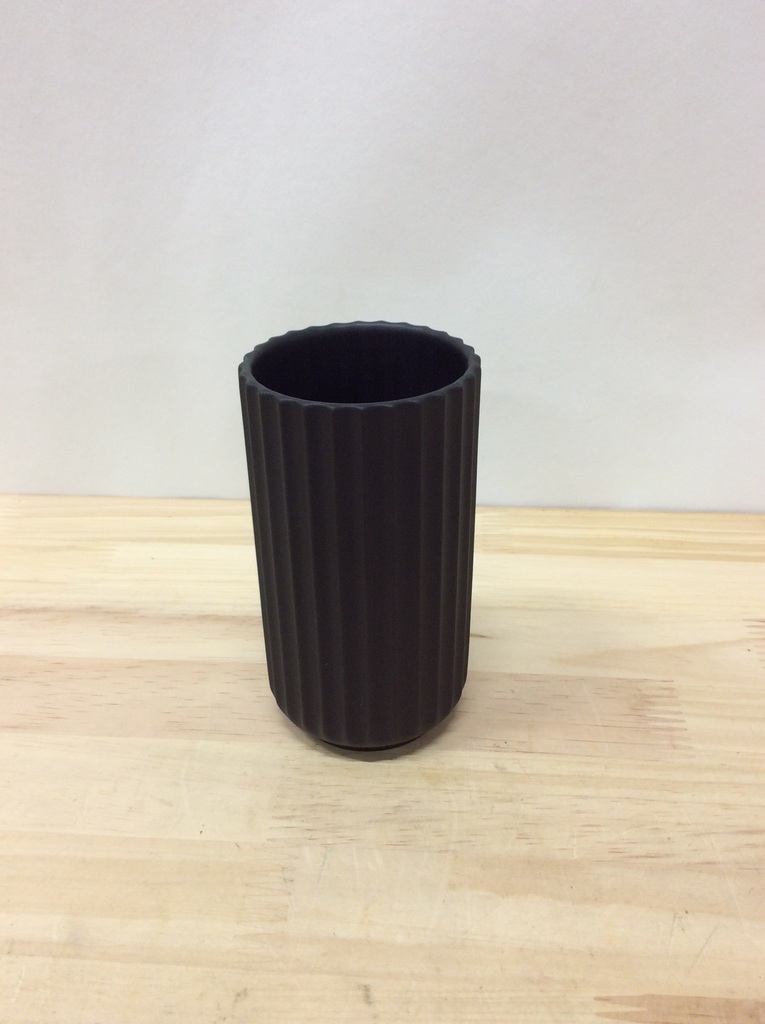 LYNGBY PORCELAEN 花瓶 12㎝ ブラック Lyngby Vase(リュンビューベース) H12cm ブラック #Lyngby