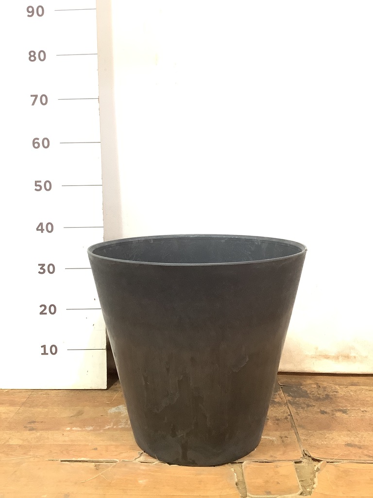 鉢カバー アートストーン ラウンド 10号鉢用 ブラック | 鉢カバー