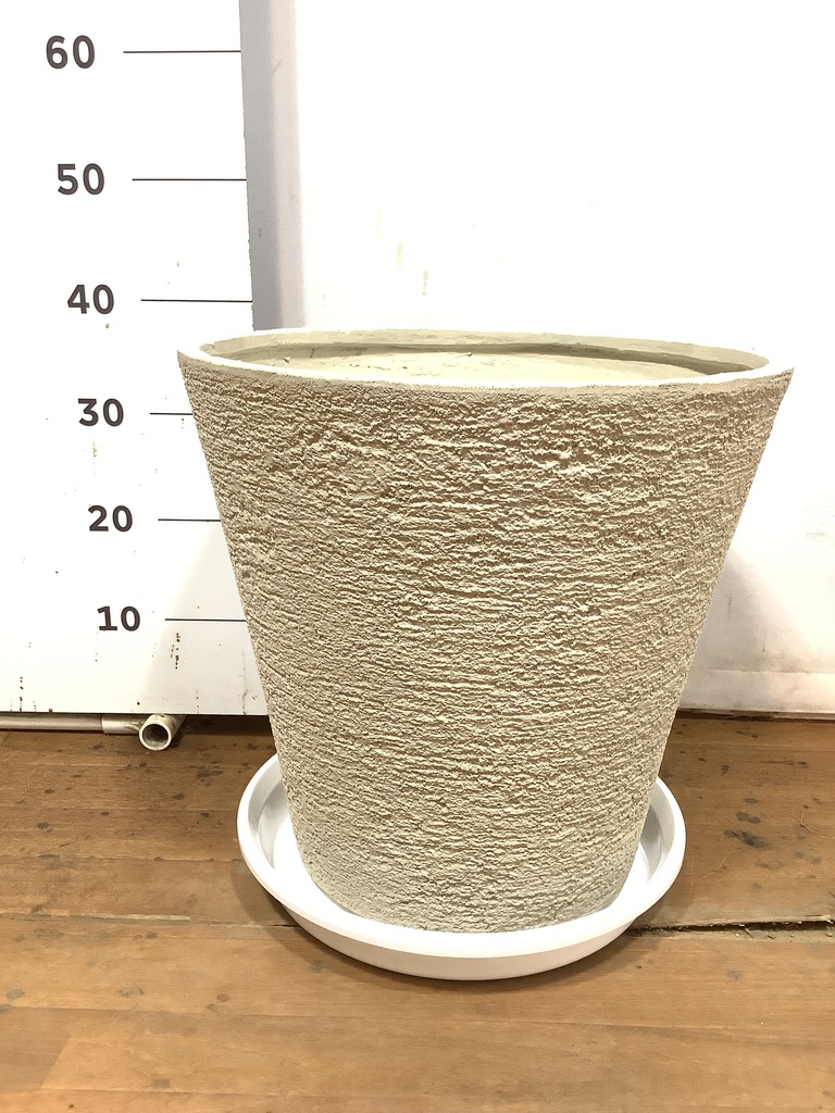 シルバー グレビレア アイバンホー 根付き鉢物大株 高さ1.3m 8号鉢 鉢カバー アートストーン トールラウンド 8号鉢用 グレー