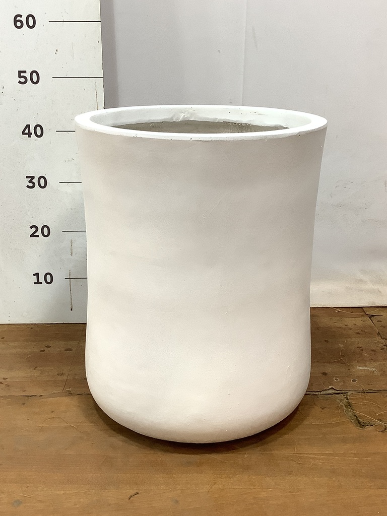 鉢カバー バスク ミドル 8号鉢用 ホワイト #GREENPOT GA-0537WH