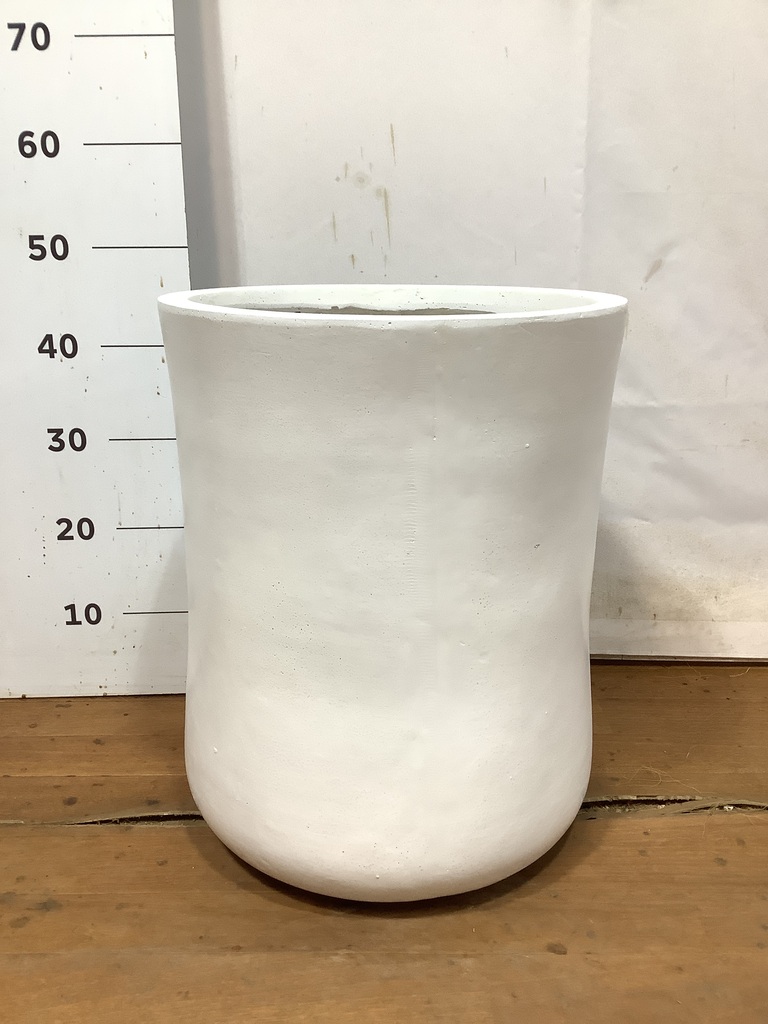鉢カバー バスク ミドル 8号鉢用 ホワイト #GREENPOT GA-0537WH