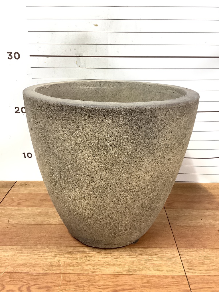 鉢カバー フリットエッグ 6号鉢用 アンティーククリーム #GREENPOT EB