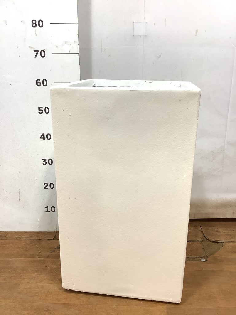 鉢カバー シグマ 角柱プランター 8号鉢用 ホワイト #KONTON FM-004W06E